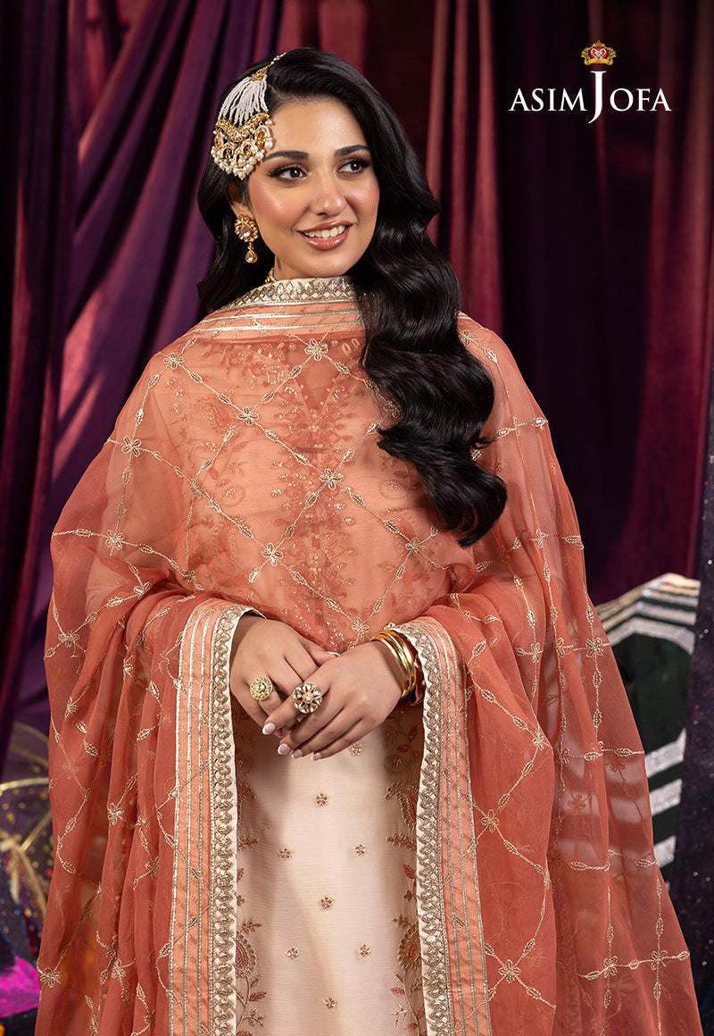 Asim Jofa Dastaan Ajda-13 Embroidered Chiffon 3 Pcs