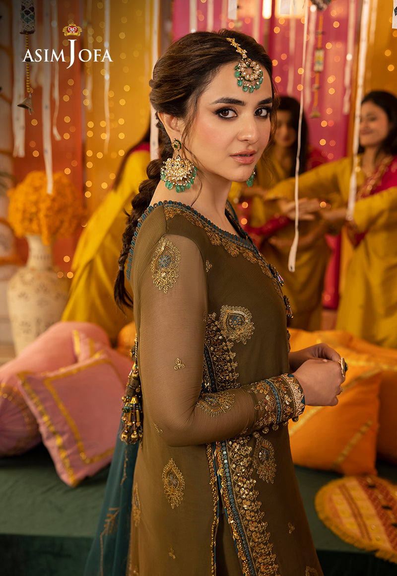 Asim Jofa Dastaan Ajda-16 Embroidered Chiffon 3 Pcs
