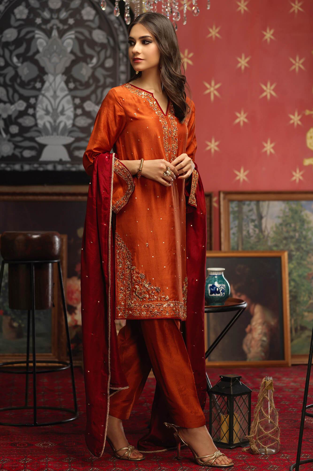 Arzish By Zaaviay Stitched Sirah (Three Piece)