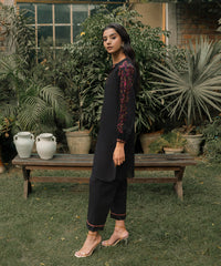 Rozmara By Kross Kulture Stitched 2PC - Khaddar Solid Suit Collection'2025-0001256-XSM-BLK