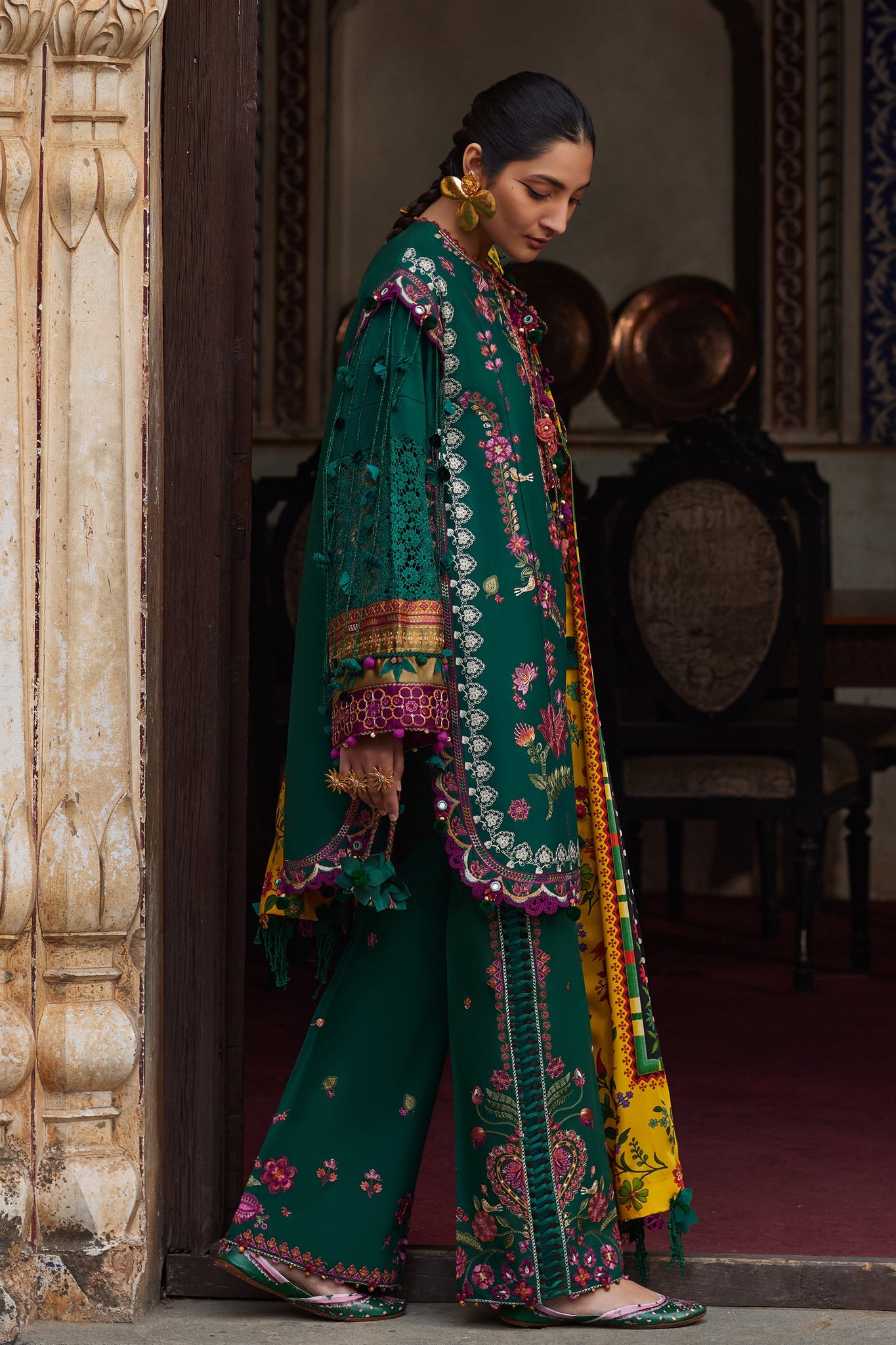 Elan Unstitched 3 Piece Luxury Lawn Collection'2025-06-A-Aurielle