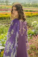 The Secret Garden Hemline By Mushq Unstitched 3 Piece Summer Collection'2025-06-B-Celestial Bloom