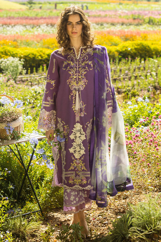 The Secret Garden Hemline By Mushq Unstitched 3 Piece Summer Collection'2025-06-B-Celestial Bloom