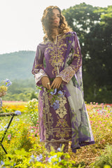 The Secret Garden Hemline By Mushq Unstitched 3 Piece Summer Collection'2025-06-B-Celestial Bloom