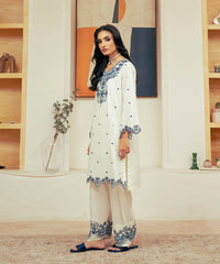 Vasl Pre Winter By Kross Kulture Stitched 2PC - Embroidered Cambric Suit Suit-0001734-SML-OFW