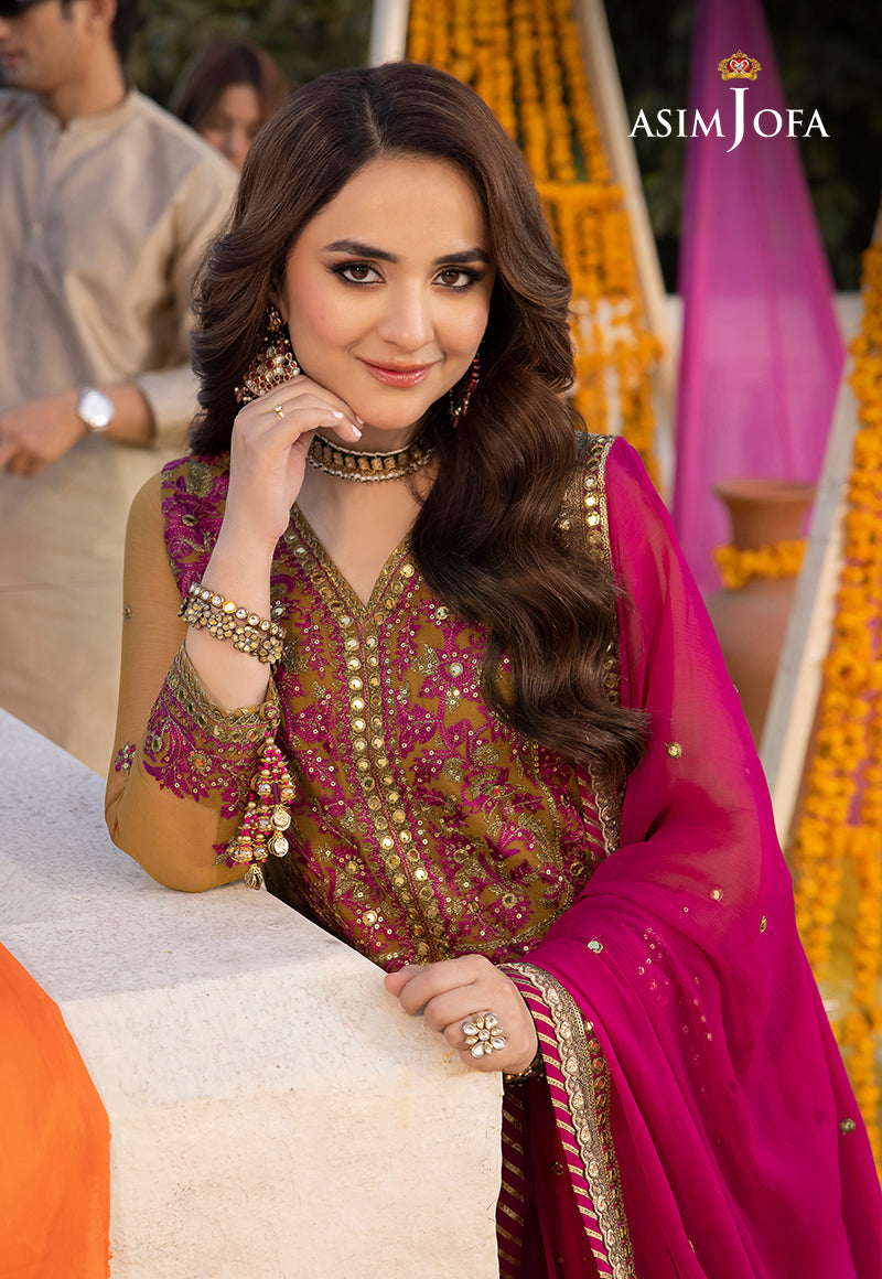 Asim Jofa Dastaan Ajda-22 Embroidered Chiffon 3 Pcs