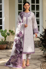 Zarif Unstitched 3 Piece Emb Lawn Summer Suit-ZF-06-Gianna