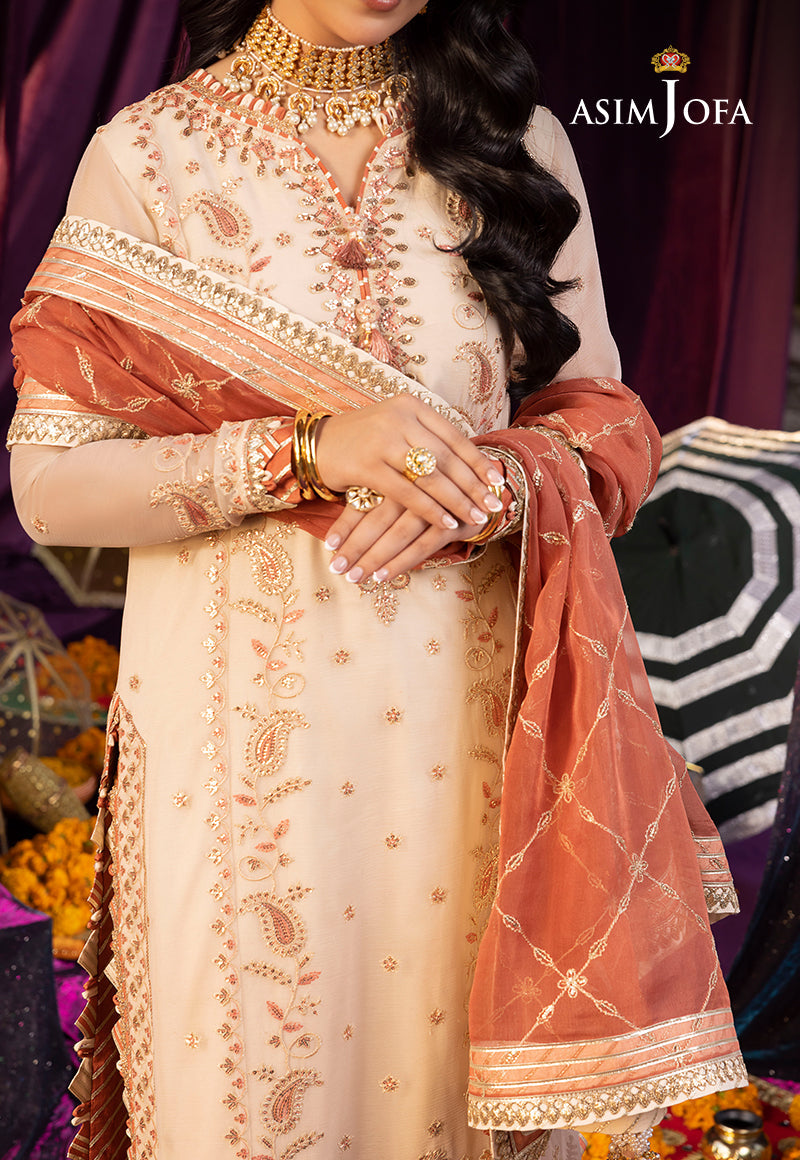 Asim Jofa Dastaan Ajda-13 Embroidered Chiffon 3 Pcs