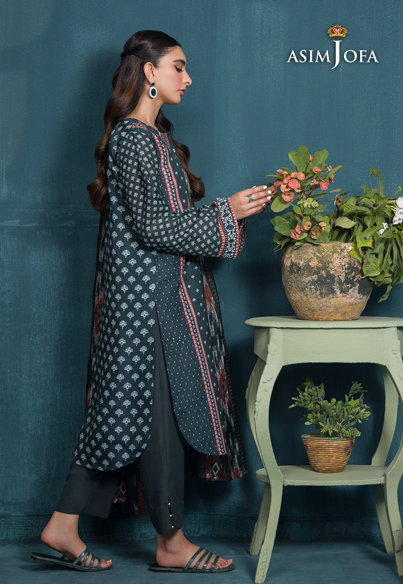 Asim Jofa Gul Rung Pret Collection Ajgr-11 Printed Swiss Lawn 3 Pcs