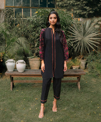 Rozmara By Kross Kulture Stitched 2PC - Khaddar Solid Suit Collection'2025-0001256-XSM-BLK