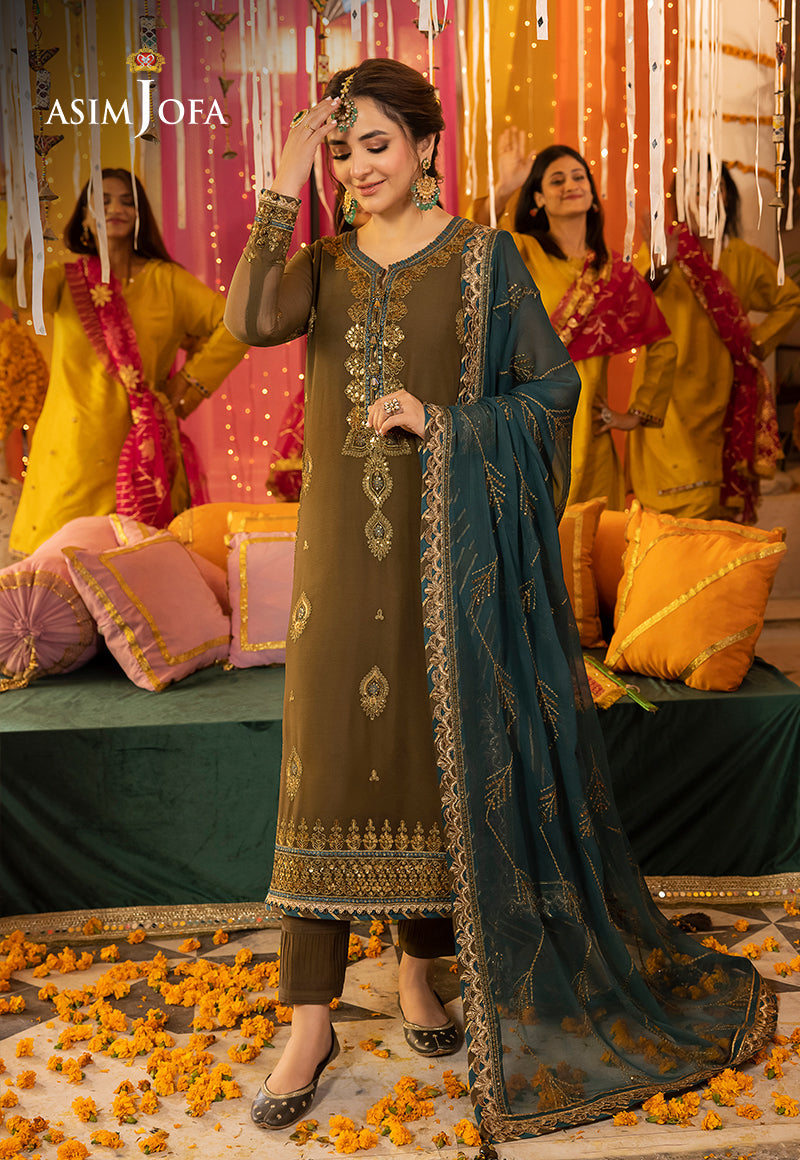 Asim Jofa Dastaan Ajda-16 Embroidered Chiffon 3 Pcs