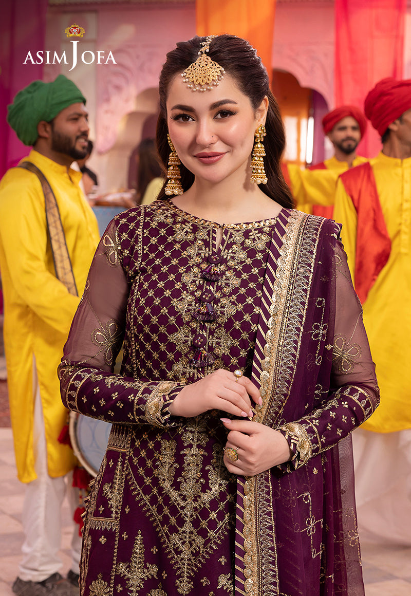 Asim Jofa Dastaan Ajda-03 Embroidered Chiffon 3 Pcs