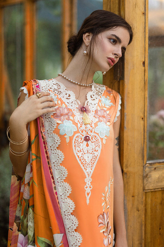 The Secret Garden Hemline By Mushq Unstitched 3 Piece Summer Collection'2025-07-B-Silent Petals