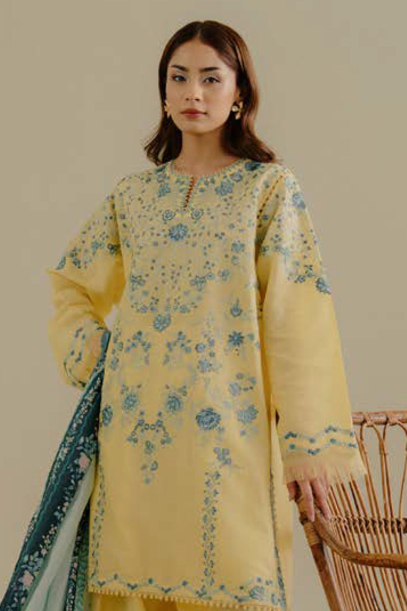 COCO By Zara Shah Jahan Unstitched 3 Piece Lawn Drop 2 Collection'2025-07-B-Velin