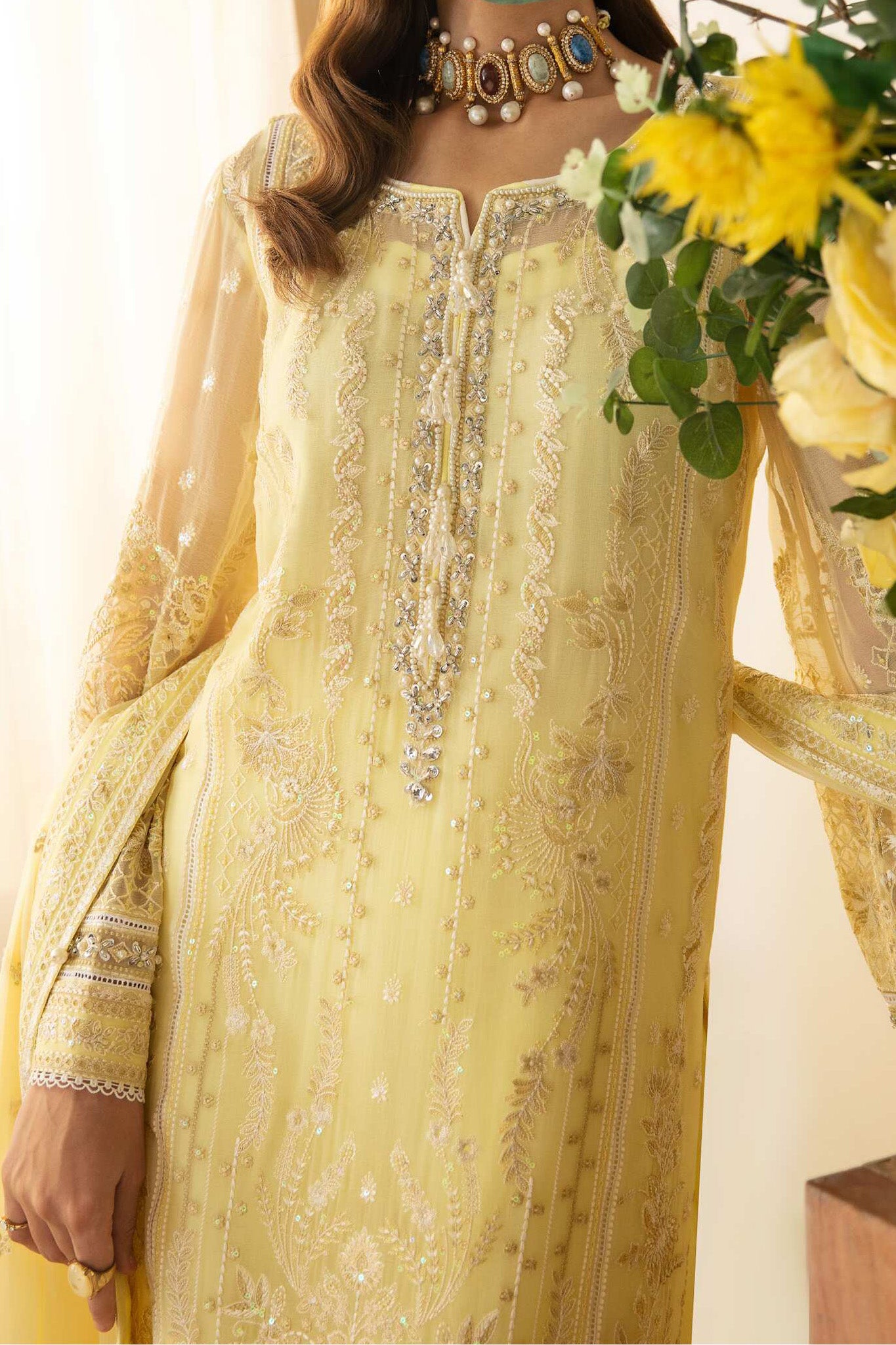 Gulaal Unstitched 3 Piece Luxury Formals Chiffon Collection'2024-07-Estrella