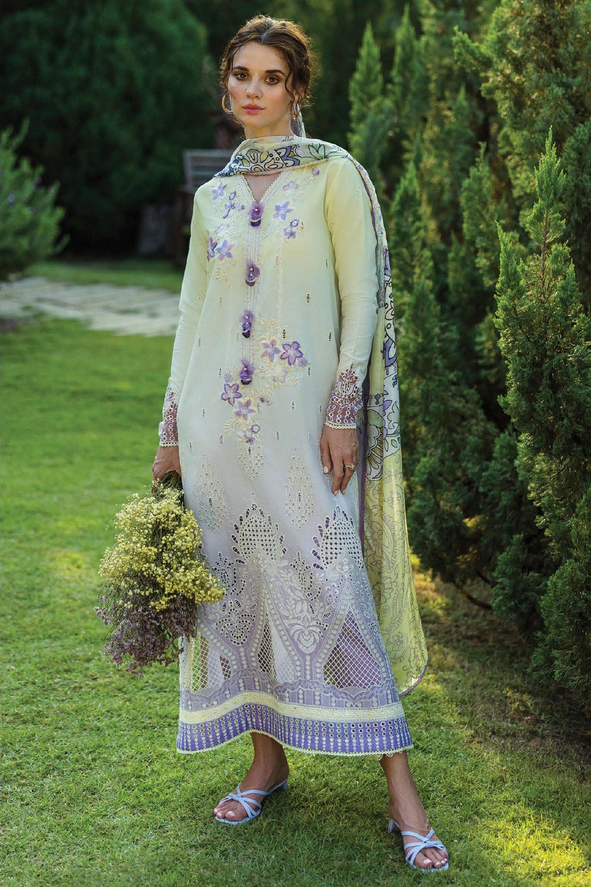 Solace Ombré By Mushq Unstitched 3 Piece Emb Chikankari Collection'2025-07-Gioia