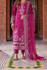 Kaavish By Farasha Unstitched 3 Piece Eid Festive Lawn Collection'2024-07-Rosy Somber