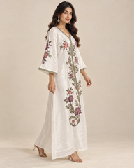 Dhaga Stitched 2 Piece Kaftan Suit-Margause