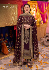 Asim Jofa Dastaan Ajda-21 Embroidered Chiffon 3 Pcs