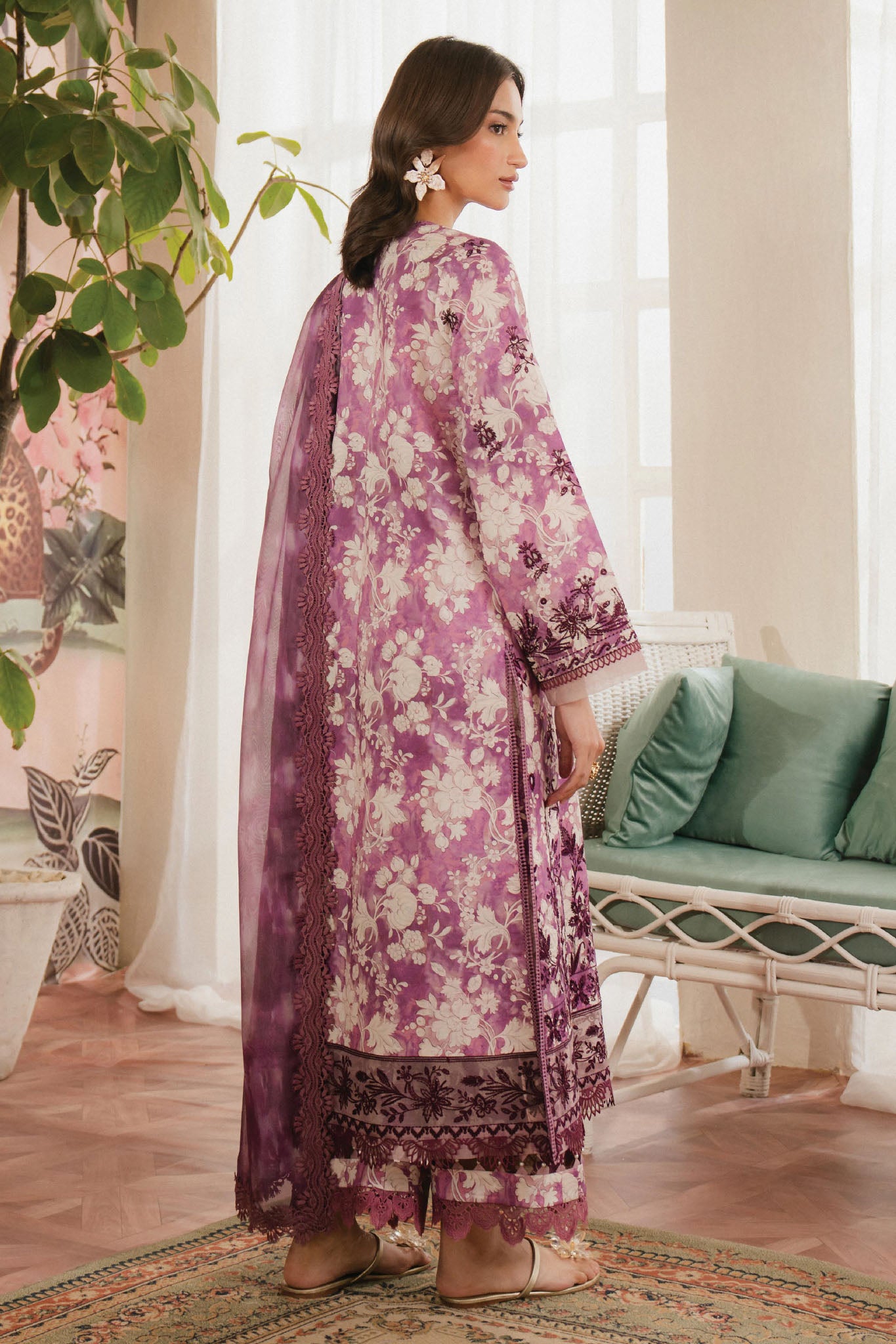 Armelia by Ayzel Unstitched 3 Piece Printed Lawn Collection-AL-V1-07-Ren