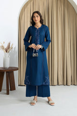 Mannat Clothing Stitched 2 Piece Spring Edit-Midnight