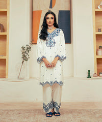 Vasl Pre Winter By Kross Kulture Stitched 2PC - Embroidered Cambric Suit Suit-0001734-SML-OFW