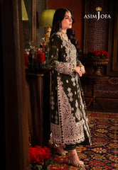 Asim Jofa Makhmal - Wedding Velvet Ajmm-05 Embroidered Velvet 3 Pcs
