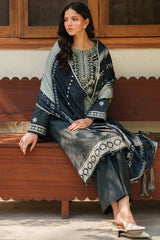 Meline By Farasha Unstitched 3 Piece Premium Viscose Collection'2025-07-Slate Gray