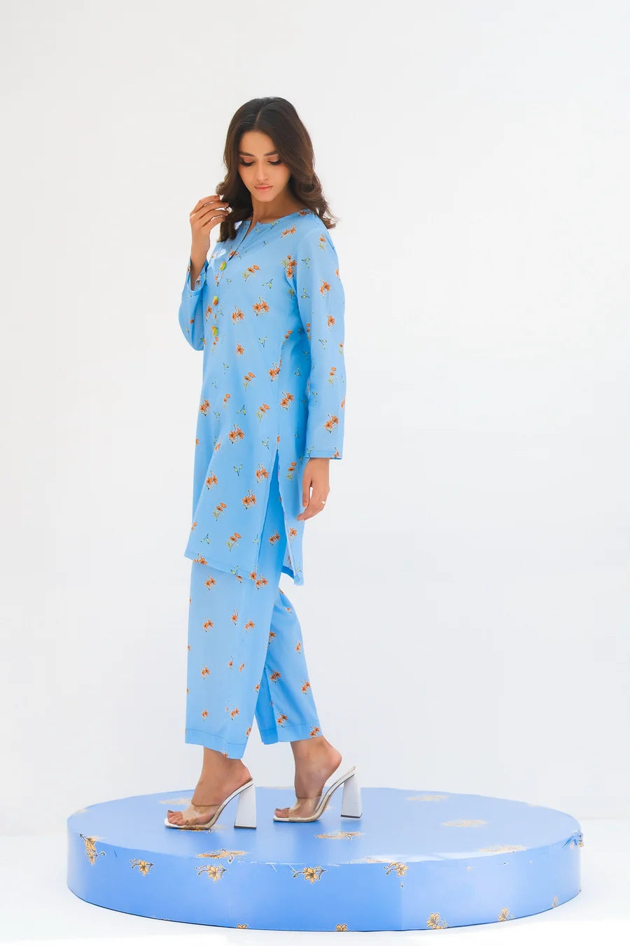Dhaga Stitched 2 Piece Lawn Collection'2025-Matching separate 007