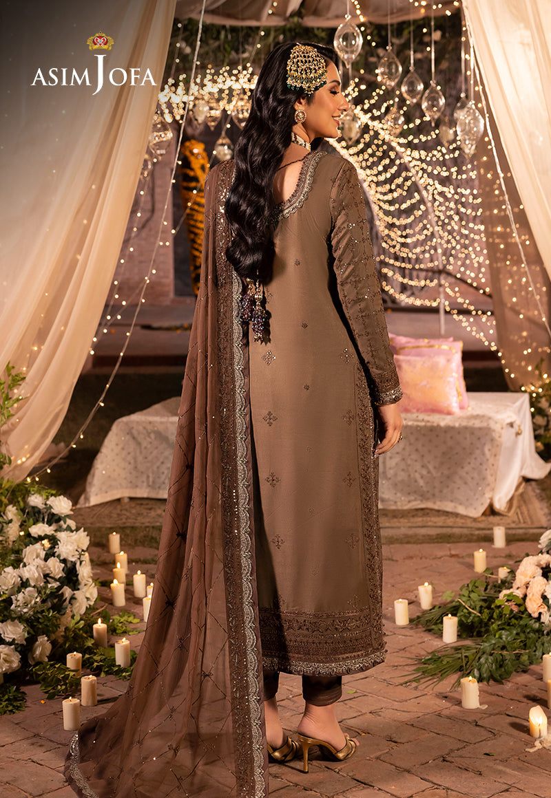 Asim Jofa Dastaan Ajda-05 Embroidered Lawn Silk 3 Pcs