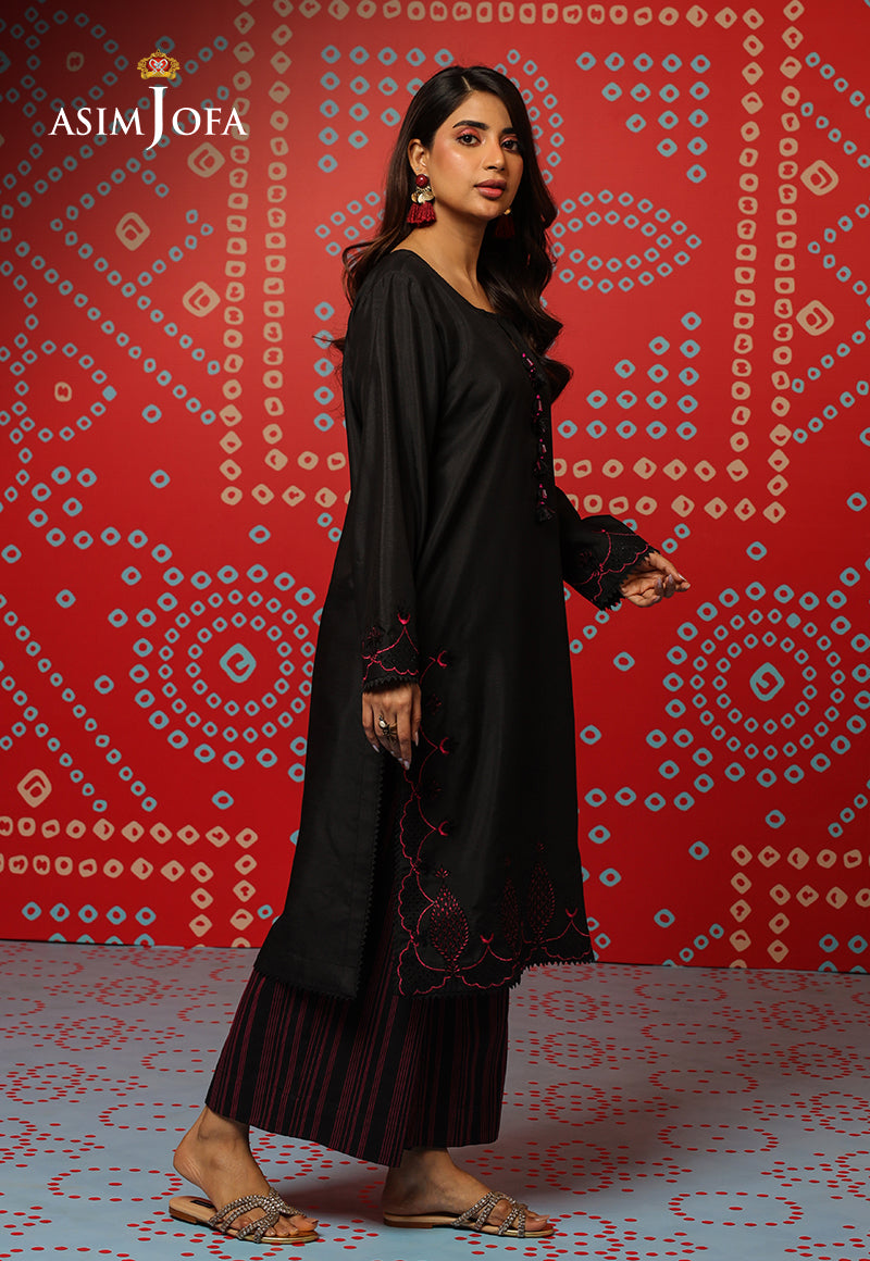 Asim Jofa Tara Sitara Ajtm-05 - 2 Pcs Embroidered Raw Silk 2 Pcs