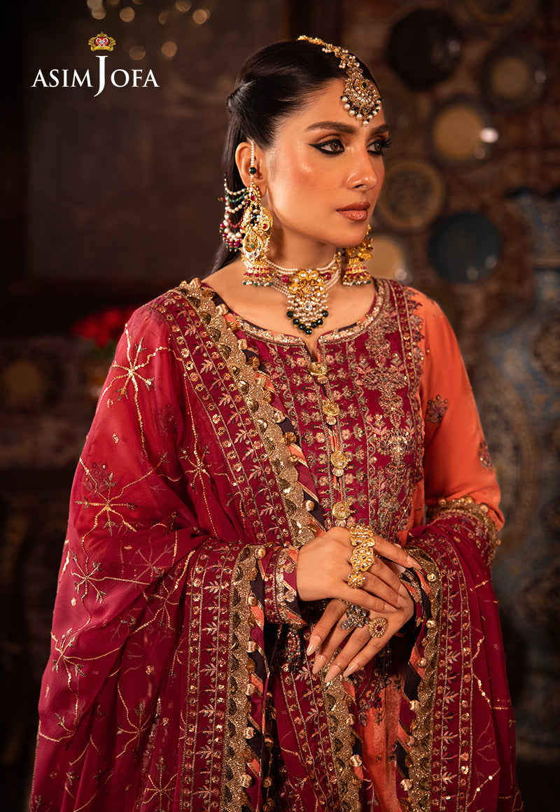 Asim Jofa Makhmal - Wedding Velvet Ajmm-01 Embroidered Velvet 3 Pcs