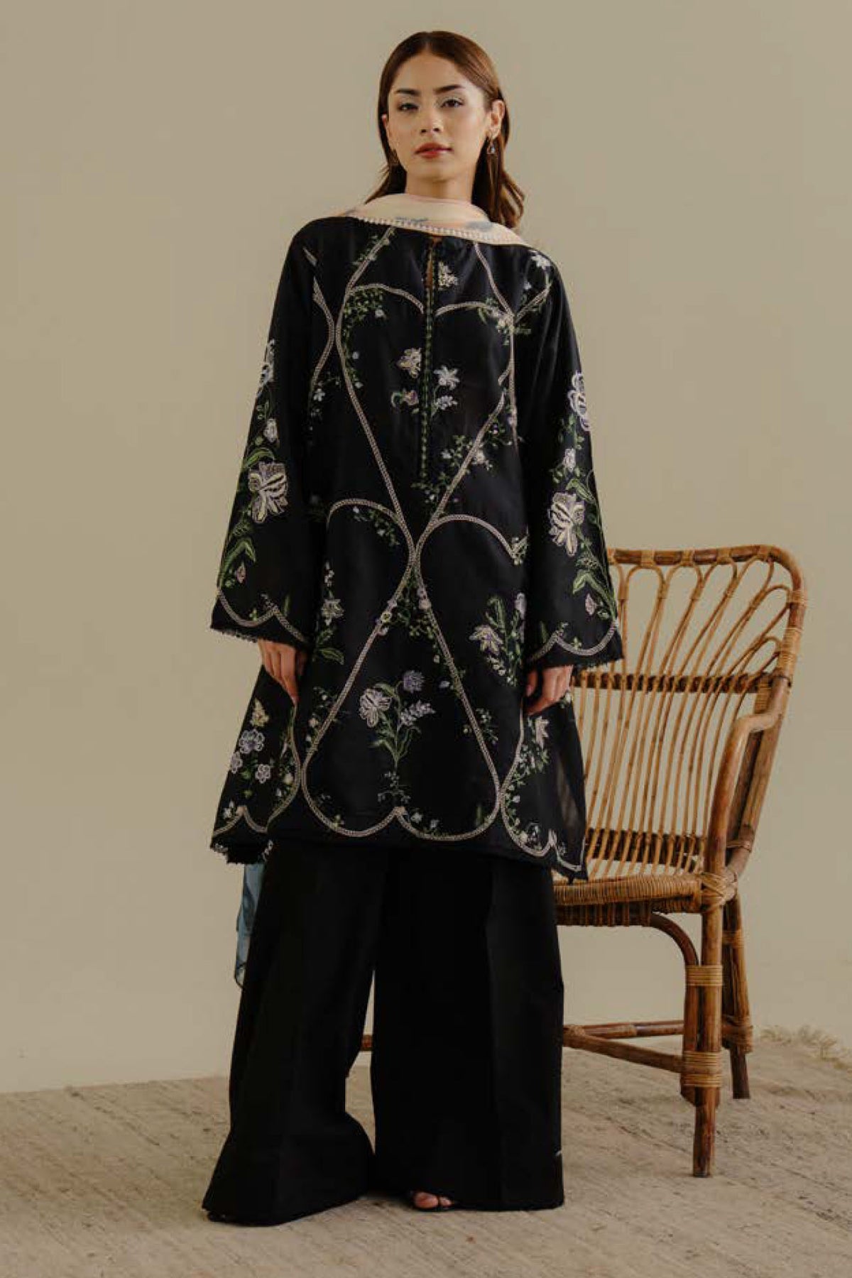 COCO By Zara Shah Jahan Unstitched 3 Piece Lawn Drop 2 Collection'2025-08-A-Tara