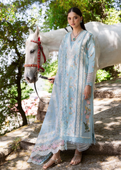 Bloom By Saira Shakira Unstitched 3 Piece Luxury Lawn Collection'2025-08-B-Sweet Opel