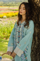 The Secret Garden Hemline By Mushq Unstitched 3 Piece Summer Collection'2025-08-B-Whimsical Wisteria