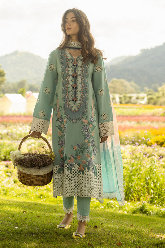 The Secret Garden Hemline By Mushq Unstitched 3 Piece Summer Collection'2025-08-B-Whimsical Wisteria