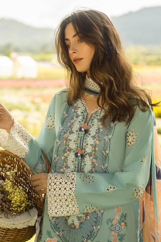 The Secret Garden Hemline By Mushq Unstitched 3 Piece Summer Collection'2025-08-B-Whimsical Wisteria