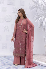 Safeera By Flossie Unstitched 3 Piece Formals Vol-08 Collection'2025-Camellia Rose