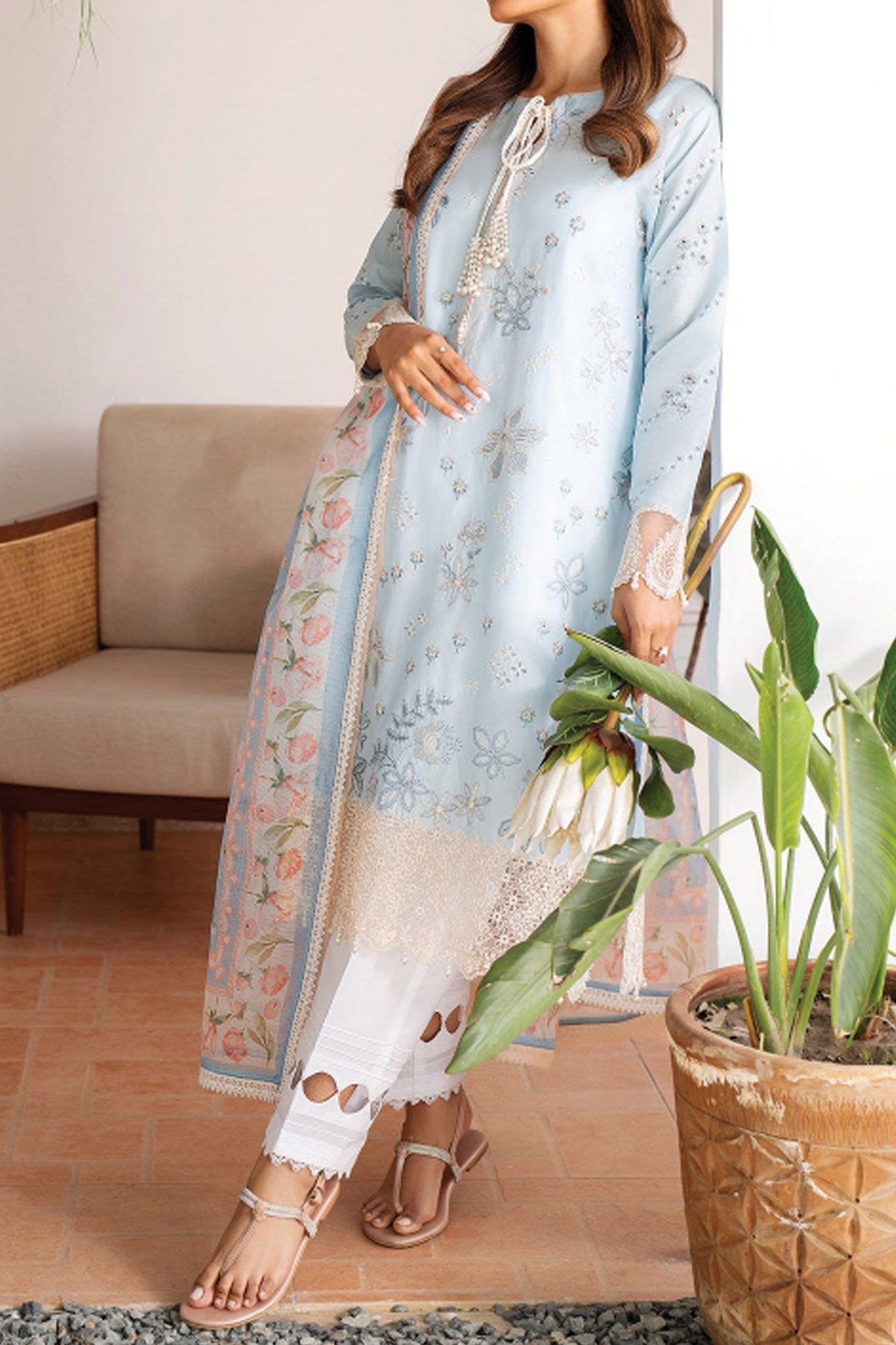 Summer Soiree By Xenia Unstitched 3 Piece Emb Lawn Vol-02 Collection'2024-08-Fiza