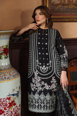 Festive Edit By Sahar Unstitched 3 Piece Chikankari Lawn Collection-08-Raven Poise