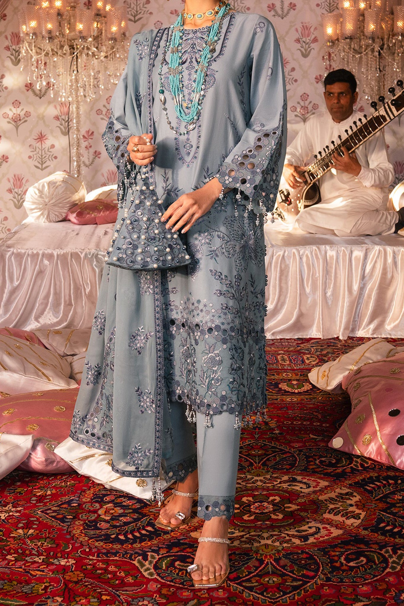 Rawayat By Alizeh Unstitched 3 Piece Luxury Emb Lawn Collection'2024-08-Sahiba