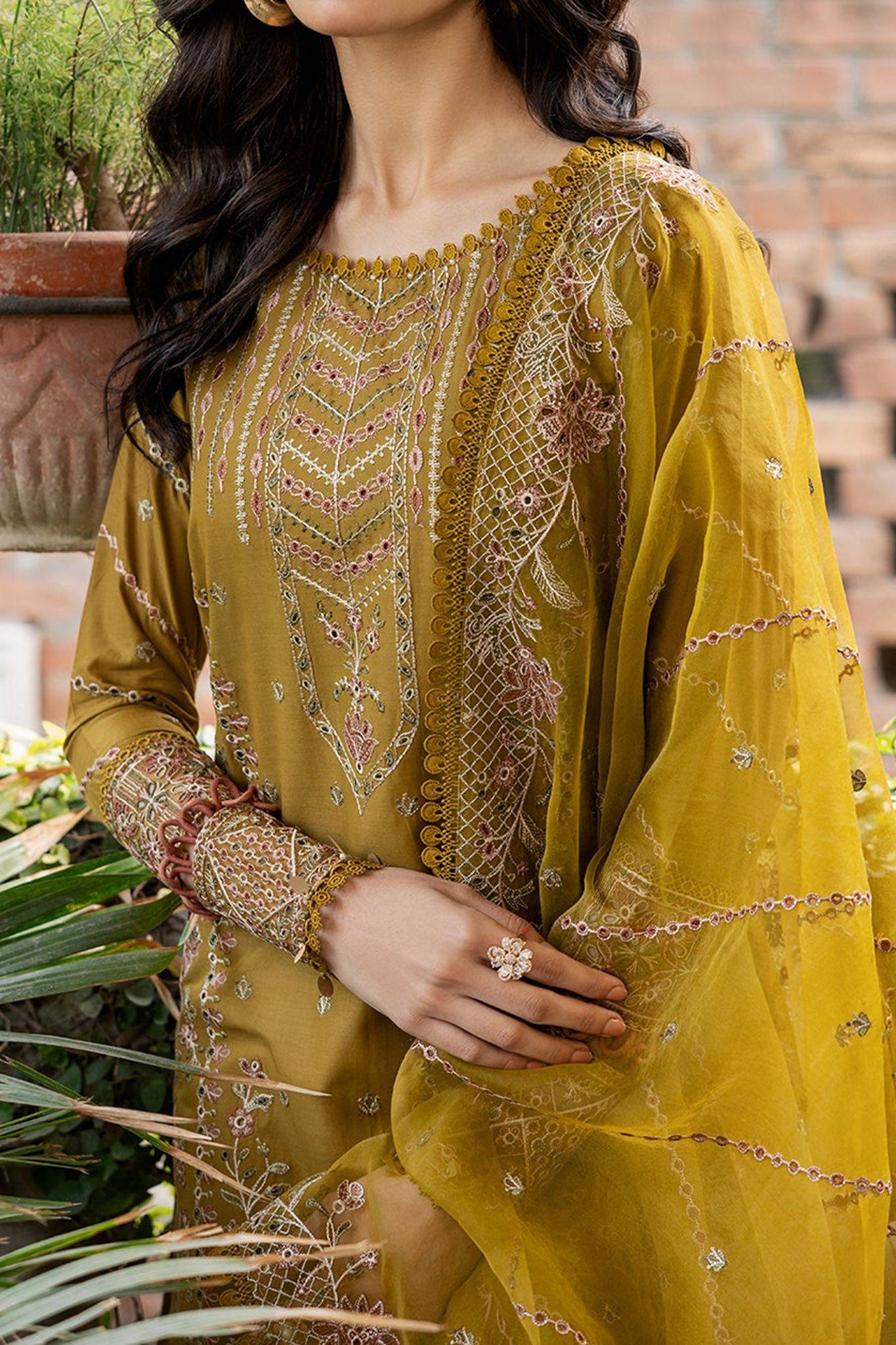 Bahaar by Farasha Unstitched 3 Piece Emb Lawn Collection'2024-08-Summer Bloom