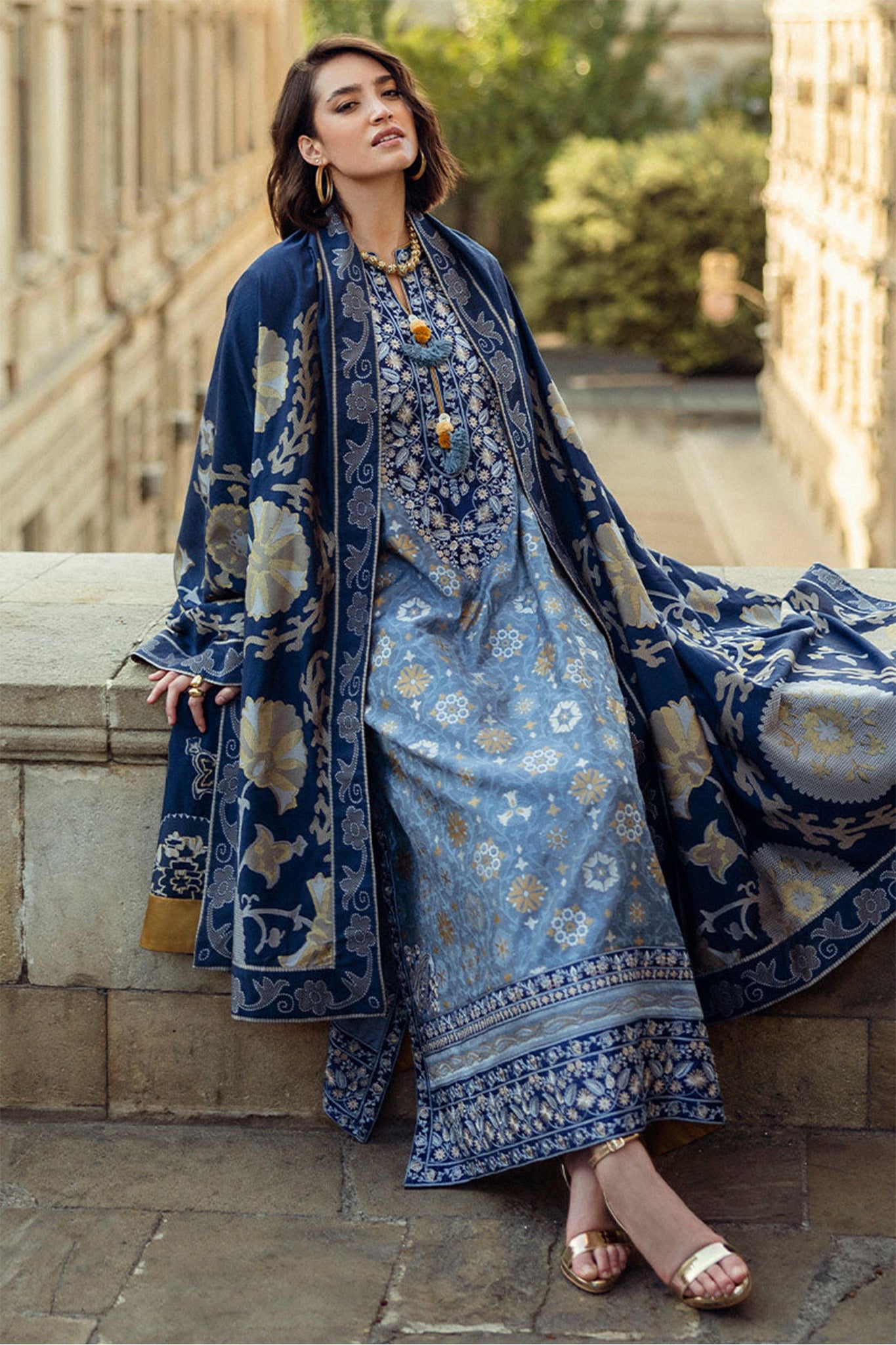 Broadway By Mushq Unstitched 3 Piece Winter Collection'2024-MWI-08-Tender Glance