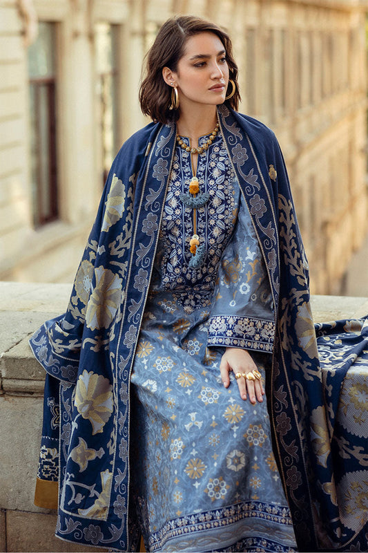 Broadway By Mushq Unstitched 3 Piece Winter Collection'2024-MWI-08-Tender Glance