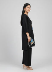 Bloom By Amna Ali Nawaz Stitched 2 Piece Emb Suit-7004