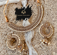 Made For Her-Swan Kiss Necklace Set - WM1006
