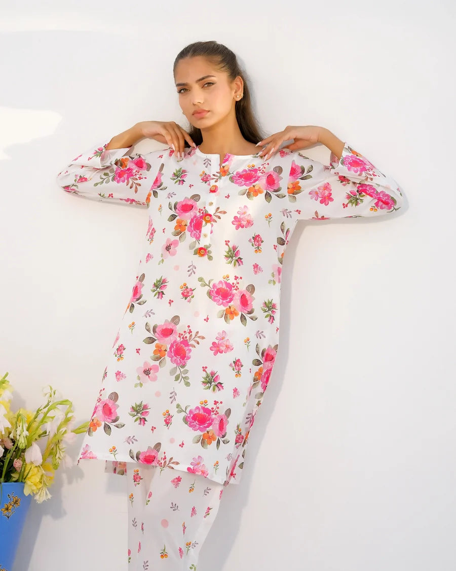 Dhaga Stitched 2 Piece Lawn Collection'2025-Matching separate 008