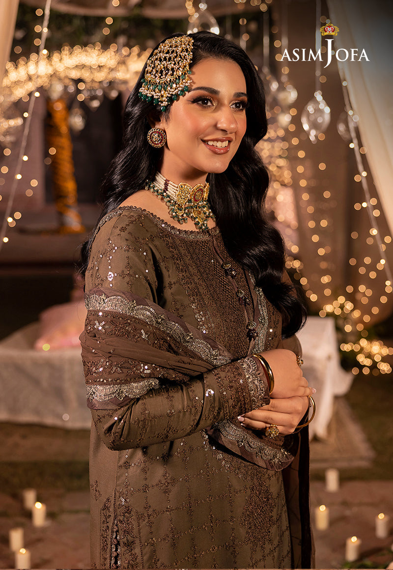 Asim Jofa Dastaan Ajda-05 Embroidered Lawn Silk 3 Pcs