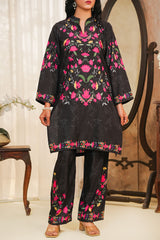 Hazel By Aizal Stitched Co Ords Slub Linen Winter Vol-02 Collection'2025-AHZL-08-Black