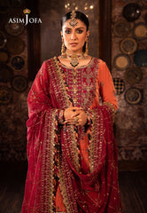 Asim Jofa Makhmal - Wedding Velvet Ajmm-01 Embroidered Velvet 3 Pcs